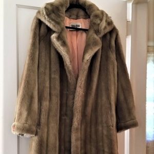 Vintage Faux Fur/Vegan Fur Full Length Coat